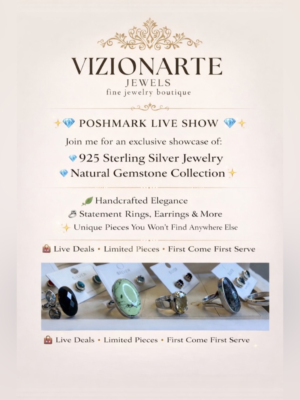 Like my Live Show Flyer!!!! 💕Meet your Posher, Jyoti (VizionartebyJyoti)